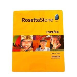 NWOT Rosetta Stone Ver 3 Spanish Latin America Level 1-3 Set W/ Audio Companion